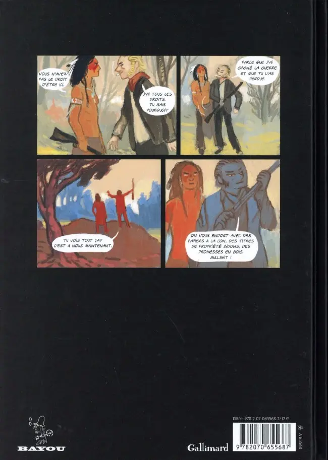Verso de l'album Ulysse Wincoop 1 Le Dernier des Sioux