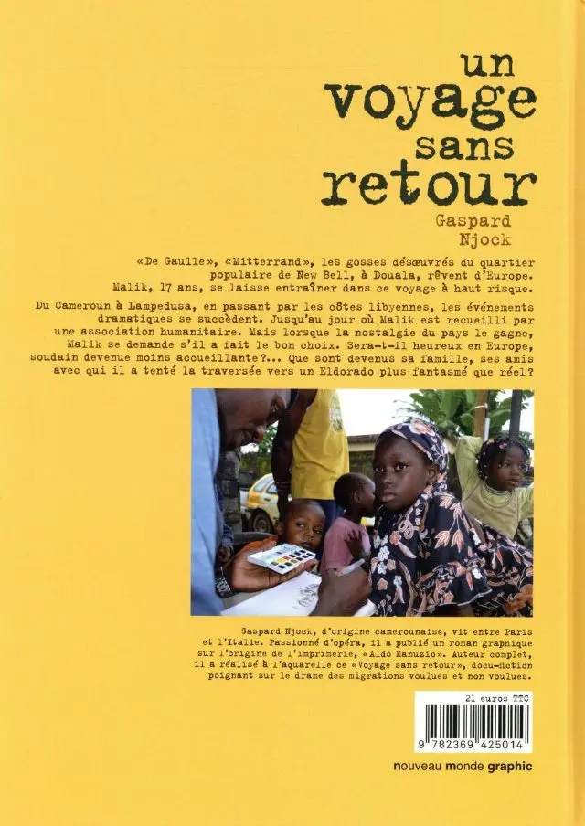 Verso de l'album Un voyage sans retour