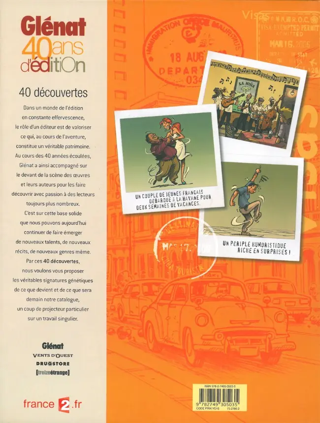 Verso de l'album Les Vacanciers Tome 1 Cuba tourista
