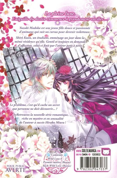 Verso de l'album Wild Love 1