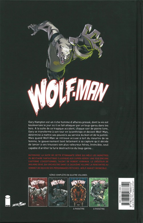 Verso de l'album Wolf-man Tome 2
