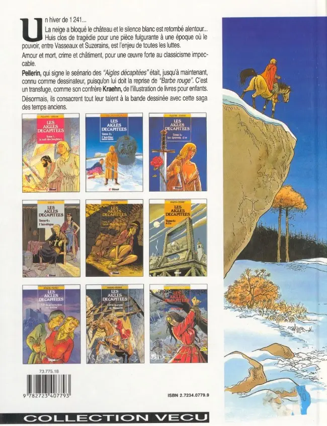 Verso de l'album Les Aigles décapitées Tome 2 L'héritier sans nom
