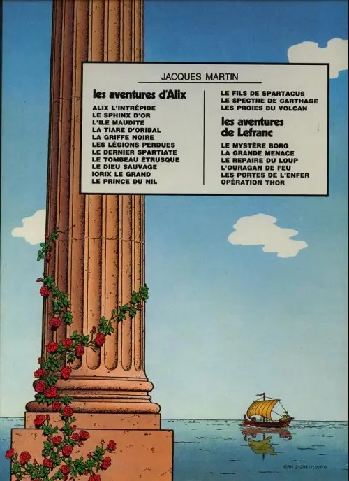 Verso de l'album Alix Tome 9 Le Dieu sauvage