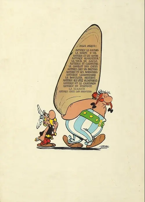 Verso de l'album Astérix Tome 10 Astérix Légionnaire