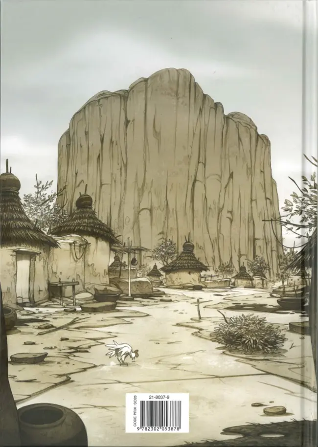 Verso de l'album Au pied de la falaise