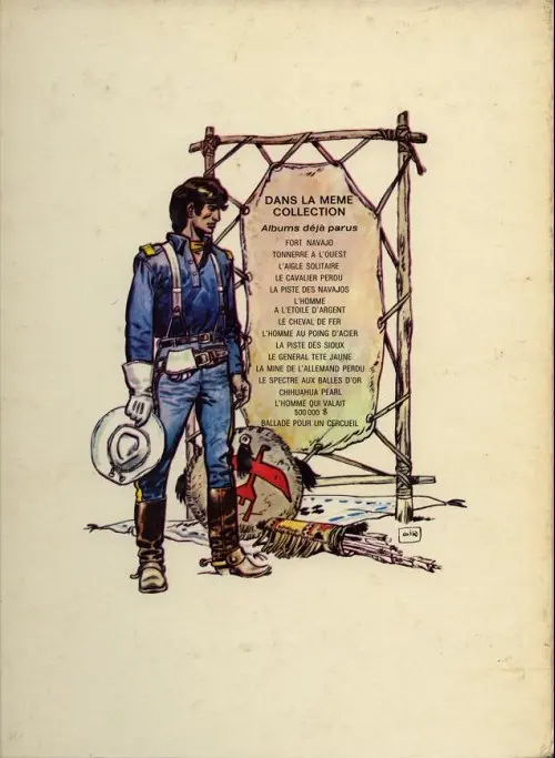 Verso de l'album Blueberry Tome 8 L'homme au poing d'acier