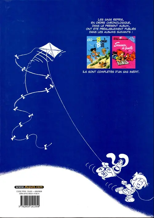 Verso de l'album Boule & Bill Tome 9 Le fauve est lâché