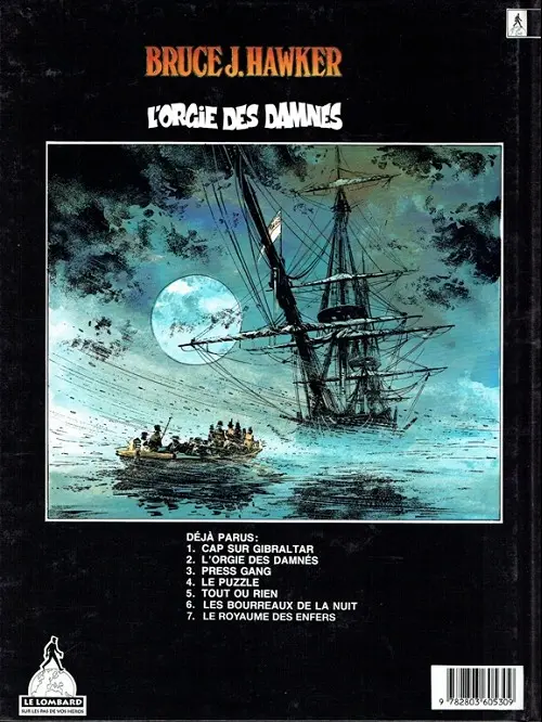 Verso de l'album Bruce J. Hawker Tome 2 L'orgie des damnés