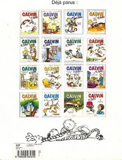 Verso de l'album Calvin et Hobbes Tome 1 Adieu, monde cruel !