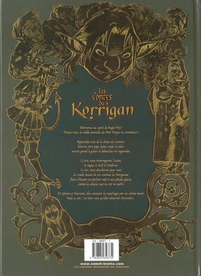 Verso de l'album Les contes du Korrigan Livre troisième Les fleurs d'écume