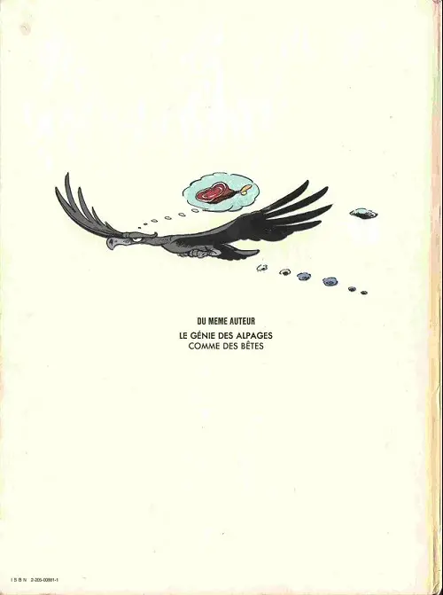Verso de l'album Le Génie des Alpages Tome 1
