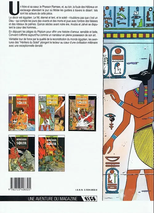 Verso de l'album Les Héritiers du soleil Tome 2 Le prophète de sable