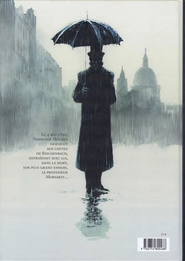 Verso de l'album Holmes Livre I L'Adieu à Baker Street