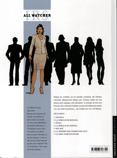 Verso de l'album I.R.$. - All Watcher Tome 2 La nébuleuse Roxana