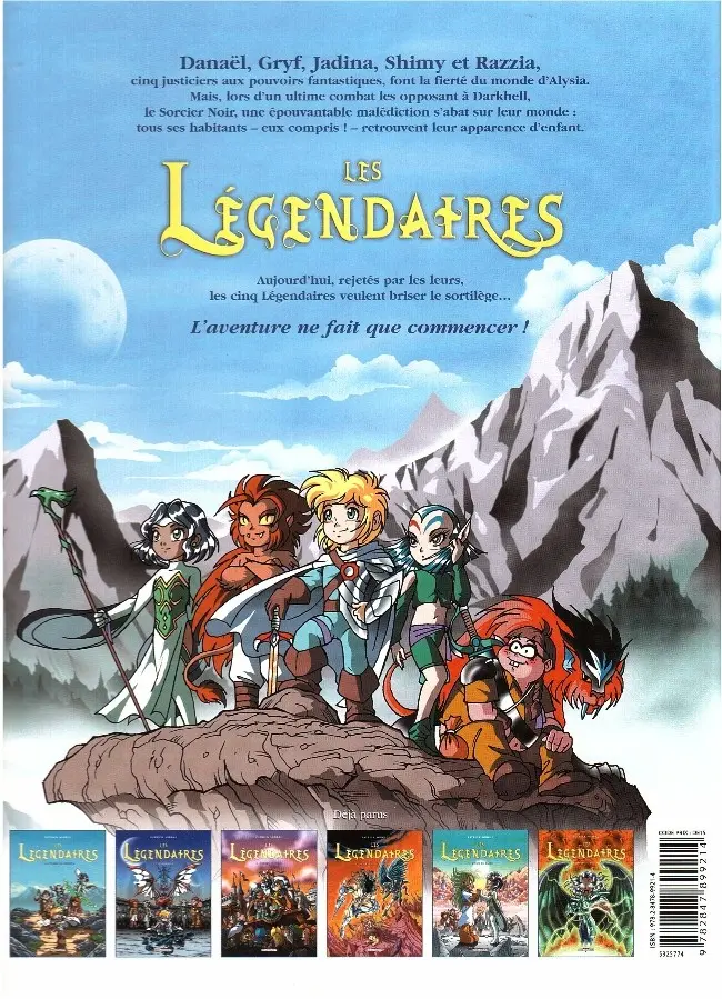 Verso de l'album Les Légendaires Tome 4 Le réveil du Kréa-Kaos