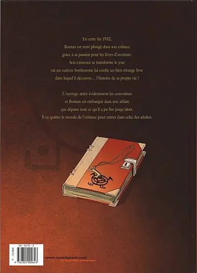 Verso de l'album Le Livre des destins Tome 1 Le premier pas