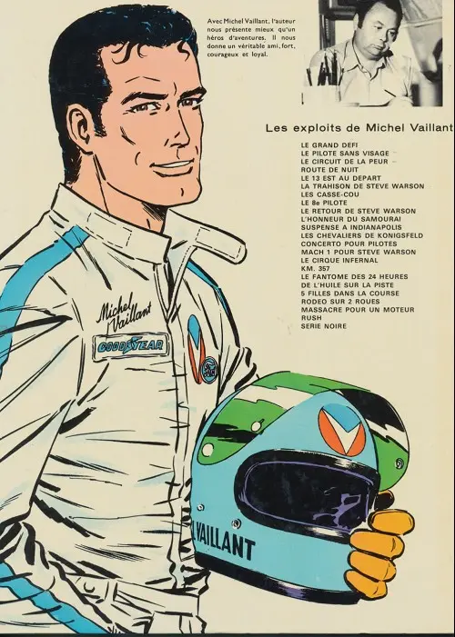Verso de l'album Michel Vaillant Tome 3 Le circuit de la peur