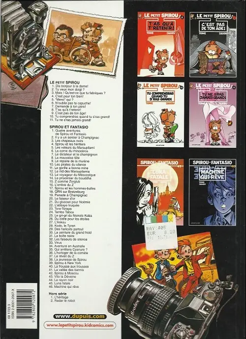Verso de l'album Le Petit Spirou Tome 4 C'est pour ton bien !