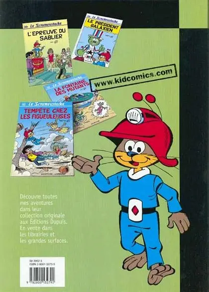 Verso de l'album Le Scrameustache Tome 4 Le totem de l'espace