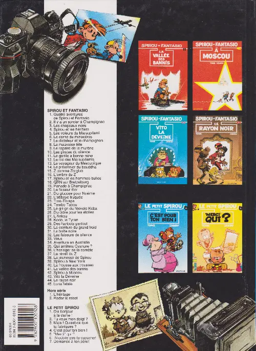 Verso de l'album Spirou et Fantasio Tome 10 Les pirates du silence