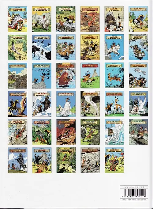 Verso de l'album Yakari Tome 8 Au pays des loups