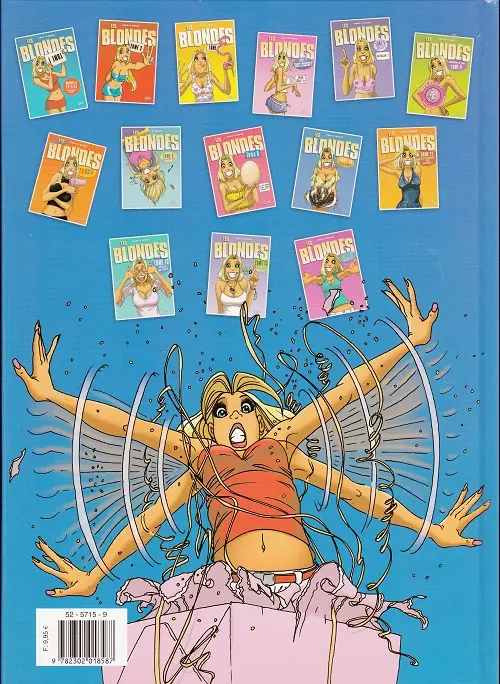 Verso de l'album Les Blondes Tome 15 C'est cadeau !