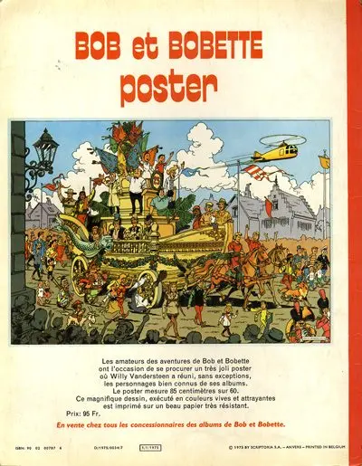 Verso de l'album Bob et Bobette Tome 153 Le prince-dragon
