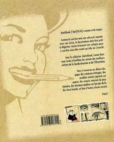 Verso de l'album Sketchbook - Comix Buro Sketchbook Keramidas