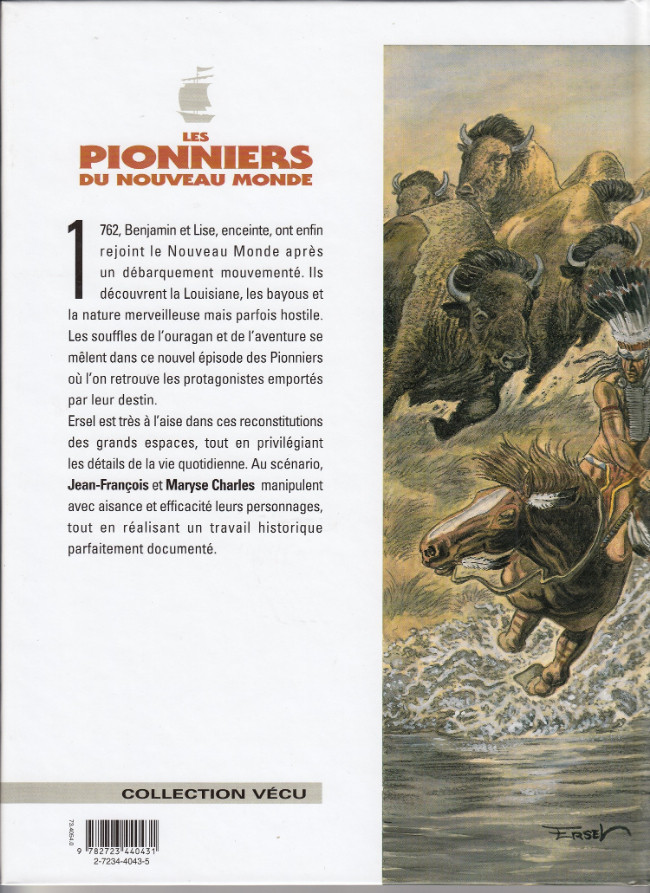 Verso de l'album Les Pionniers du Nouveau Monde Tome 14 Bayou Chaouïs