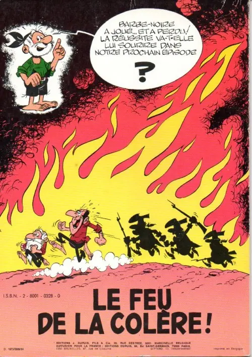 Verso de l'album Le Vieux Nick et Barbe-Noire Tome 17 Barbe-Noire joue et perd