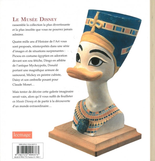 Verso de l'album Le Musée Disney