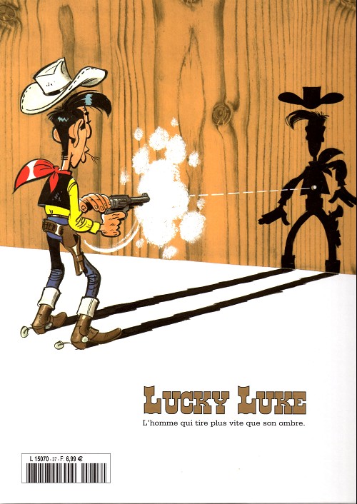 Verso de l'album Lucky Luke La collection Tome 37 Des rails sur la prairie