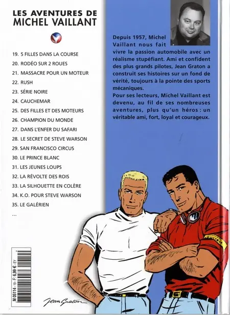 Verso de l'album Michel Vaillant La Collection Tome 19 5 filles dans la course !