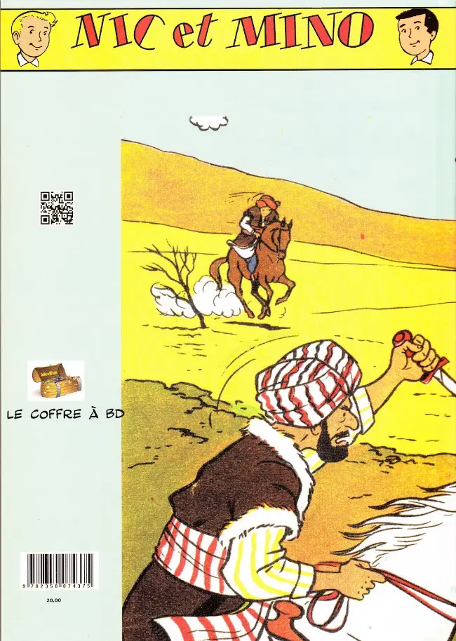 Verso de l'album Nic et Mino Le Coffre à BD Tome 11 Des artichauts dans le désert