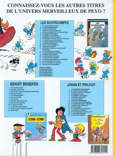 Verso de l'album Les Schtroumpfs Tome 24 Salade de Schtroumpfs