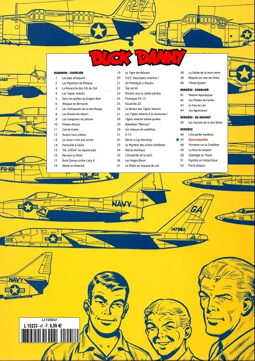 Verso de l'album Buck Danny Tome 47 Zone interdite