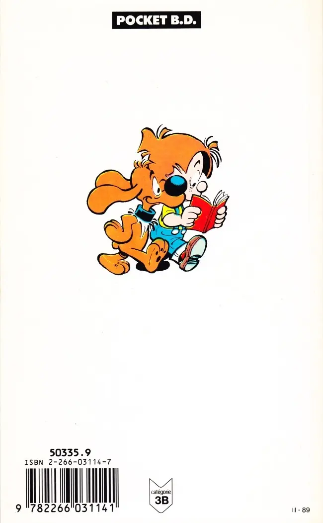 Verso de l'album Gags de Boule & Bill N° 3