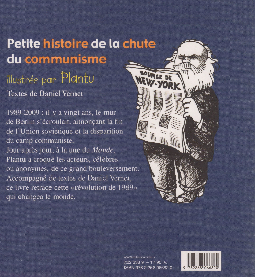 Verso de l'album Petite histoire de la chute du communisme