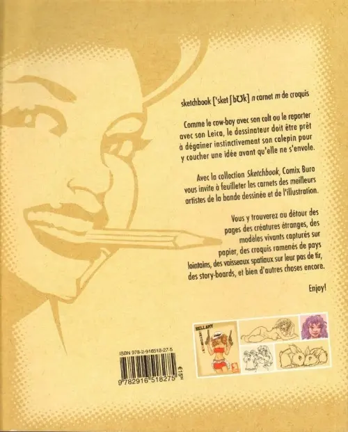 Verso de l'album Sketchbook - Comix Buro Sketchbook Bellamy #2