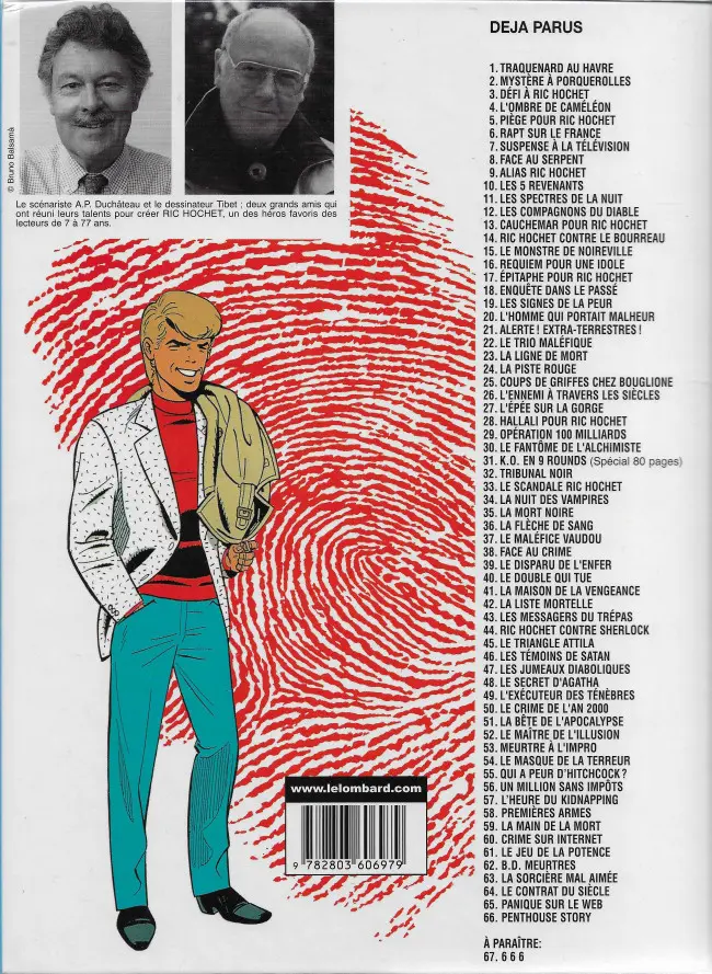 Verso de l'album Ric Hochet Tome 45 Le triangle Attila