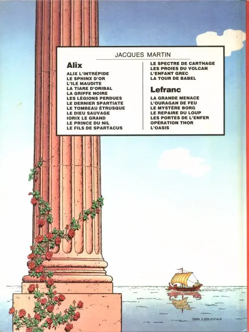 Verso de l'album Alix Tome 14 Les proies du volcan