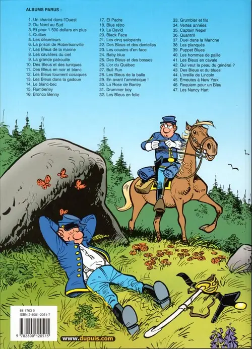Verso de l'album Les Tuniques Bleues Tome 35 Captain Nepel