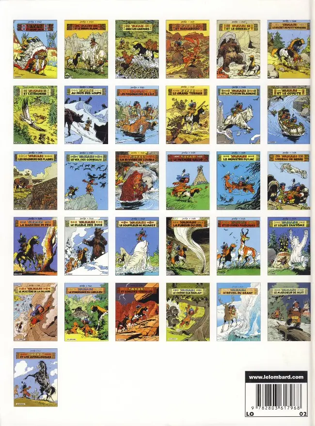 Verso de l'album Yakari Tome 25 Le mystère de la falaise