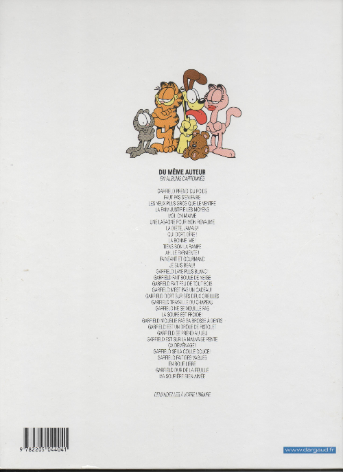Verso de l'album Garfield Tome 21 La soupe est froide