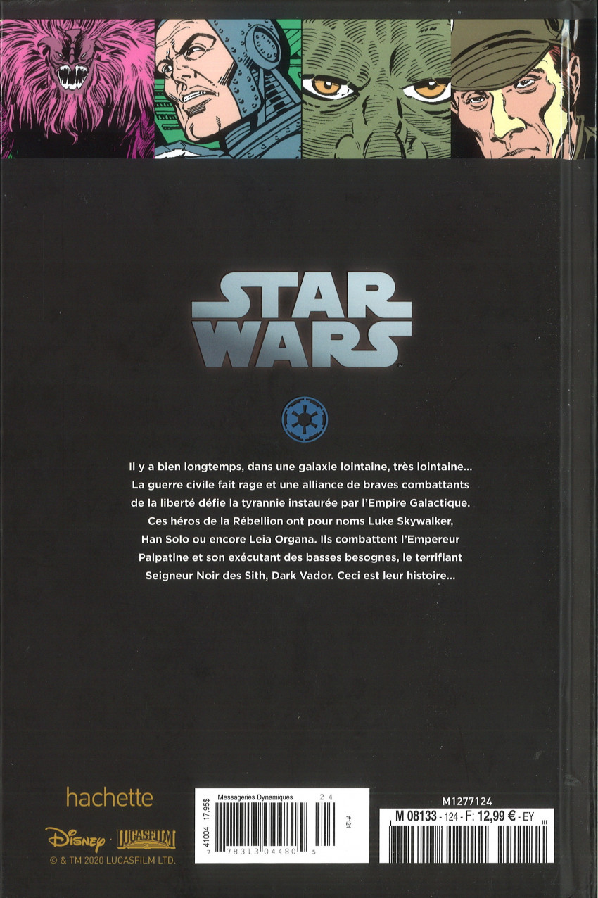 Verso de l'album Star Wars - Légendes - La Collection #124 Star Wars Classic - #47 à #51