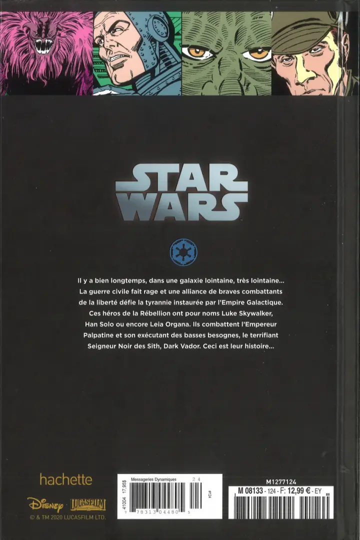 Verso de l'album Star Wars - Légendes - La Collection Tome 124 Star Wars Classic - #47 à #51