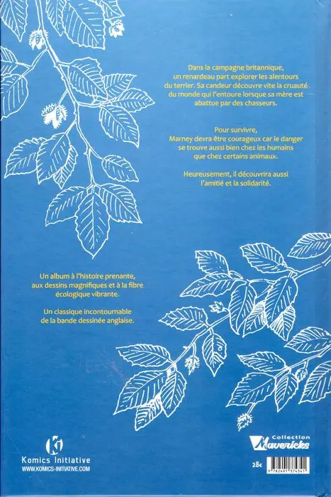 Verso de l'album Marney Le renard