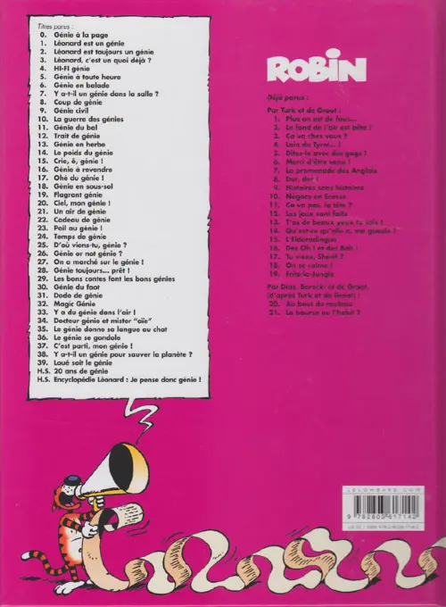 Verso de l'album Léonard Tome 16 Génie à revendre