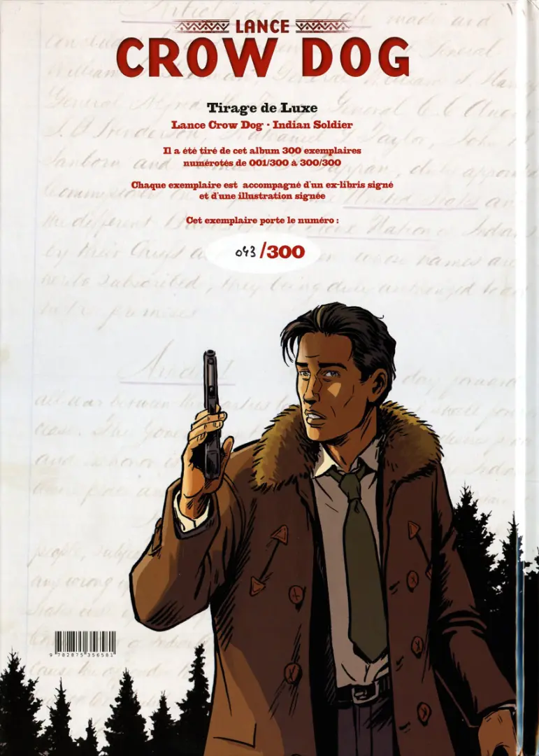Verso de l'album Lance Crow Dog Tome 8 Indian soldier