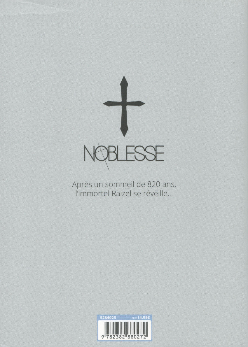 Verso de l'album Noblesse 1